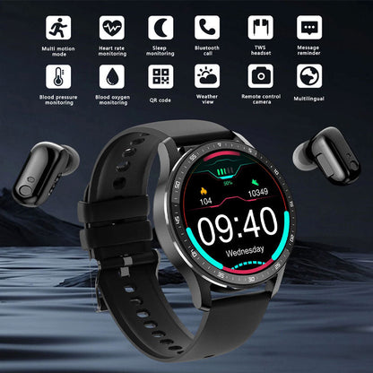 ⌚️ 2-i-1 Bluetooth Smartwatch med Høretelefoner - Smart · Sund · Musik overalt 🎵