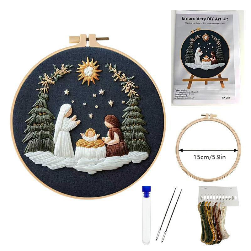 Påske-broderi DIY-kunstsæ