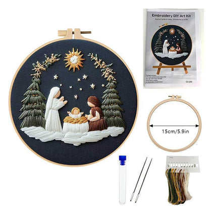 Påske-broderi DIY-kunstsæ