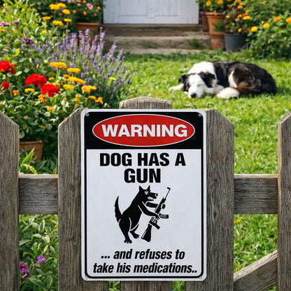 »Vagthund« – et humoristisk advarselsskilt 🐶 — Giv dine naboer noget at snakke om
