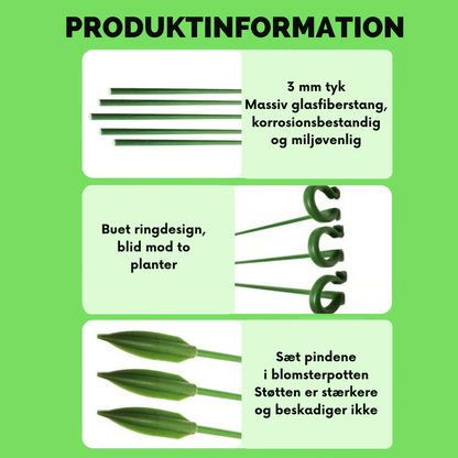 PlantGuard™ - 10 stk. Holdbare Plante Støttebeslag