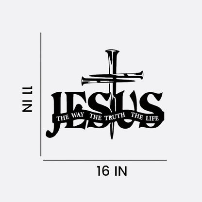 (🎁Sidste dag 49% rabat)🔥Jesus & Cross Design Wall Art - ⌛Limiteret håndlavet seri