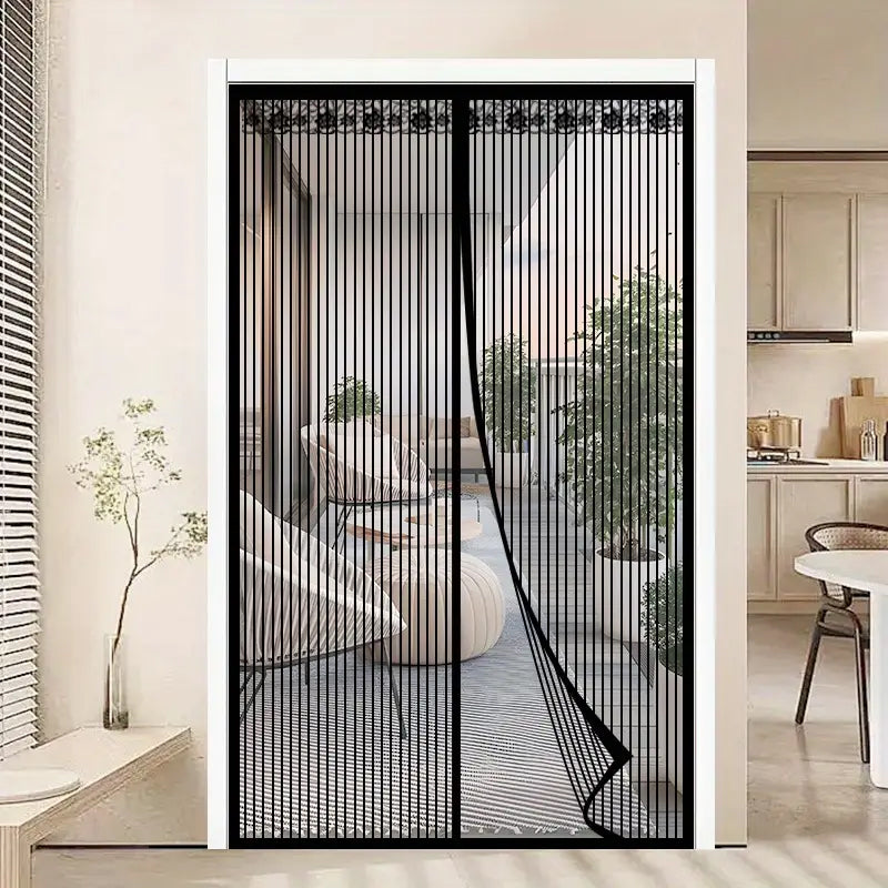 Magic Mesh – magnetisk myggenetgardin til døre til sommerhuset