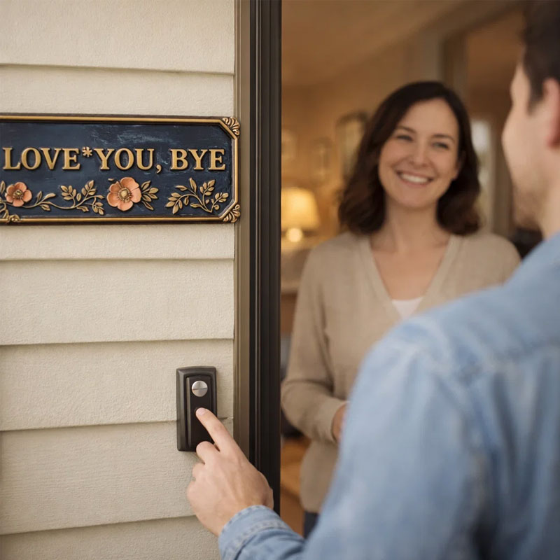 »Love You, Bye« Vintage blomsterplakat til vægge