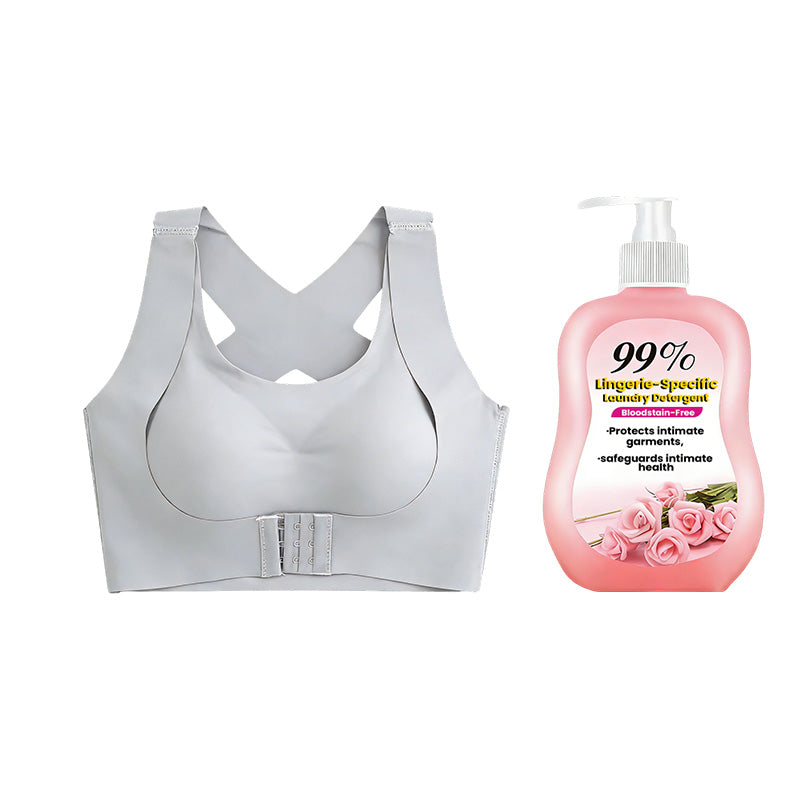 🎉SIDSTE DAGS UDSALG -70 % RABAT⚡Frontlukning, krydsede stropper, trådløs bh til god holdnin