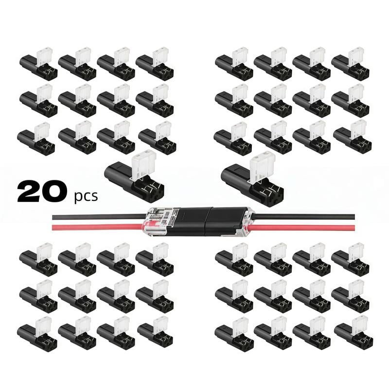 Dobbeltledningsstik Led-lysstangsstik 2 Pi