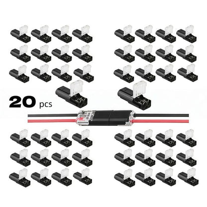 Dobbeltledningsstik Led-lysstangsstik 2 Pi