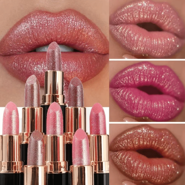 💖Diamond Lip Gloss Glitter Læbestift Vandfast