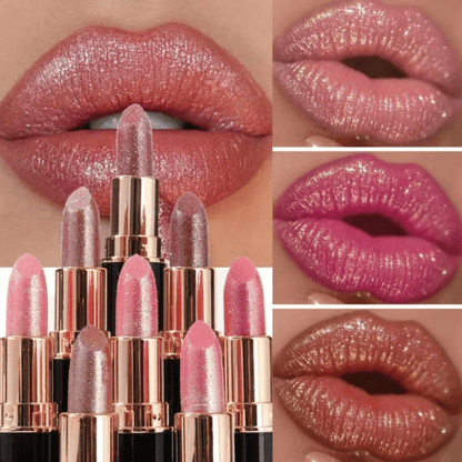 💖Diamond Lip Gloss Glitter Læbestift Vandfast