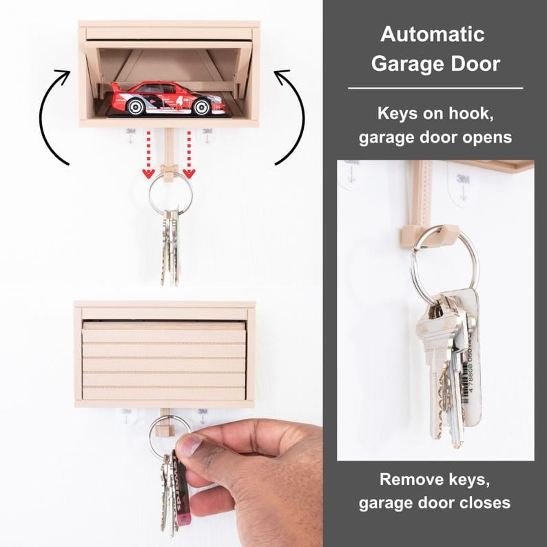 🚗🔑Auto Garage Key Holder - Interaktiv åbning af dør