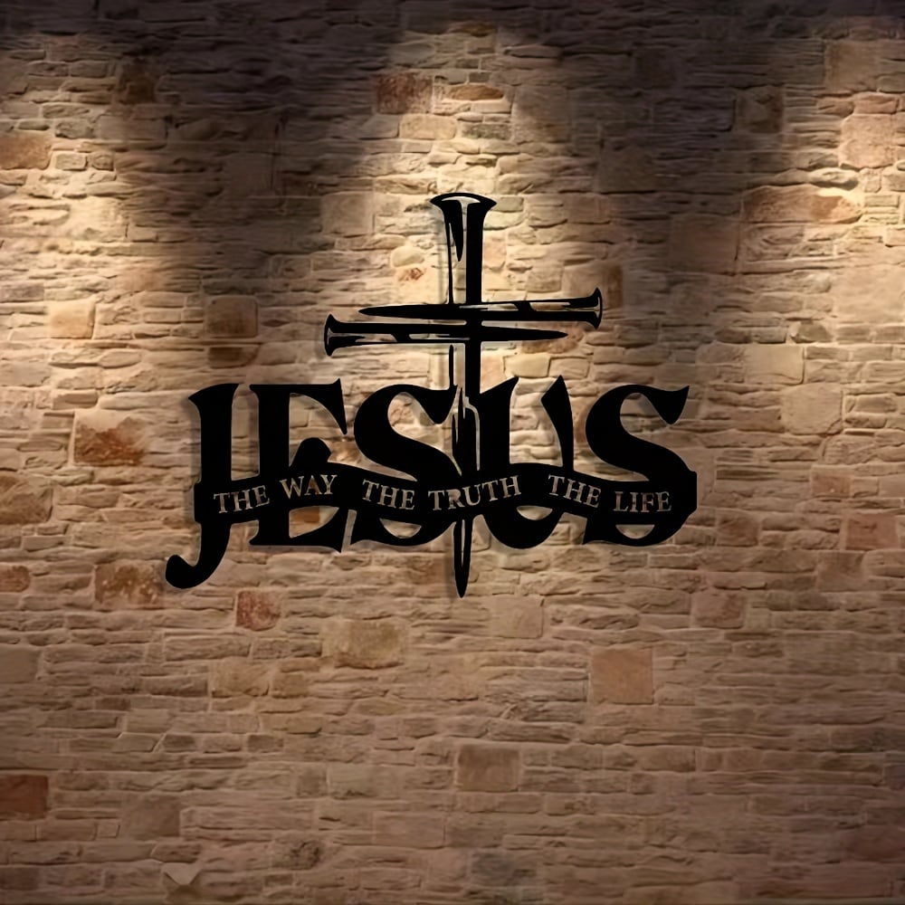(🎁Sidste dag 49% rabat)🔥Jesus & Cross Design Wall Art - ⌛Limiteret håndlavet seri
