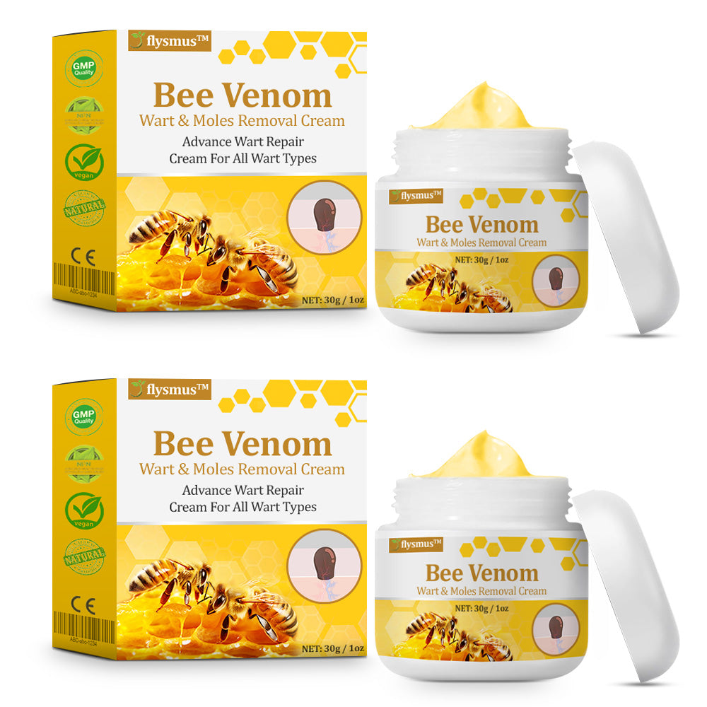 Stærk Bee Gift Creme–Hjælper med at behandle vedvarende vorter, hudvækster, hudlæsioner, infektioner, ardannelse og udglatte ujævn hud👨‍⚕️