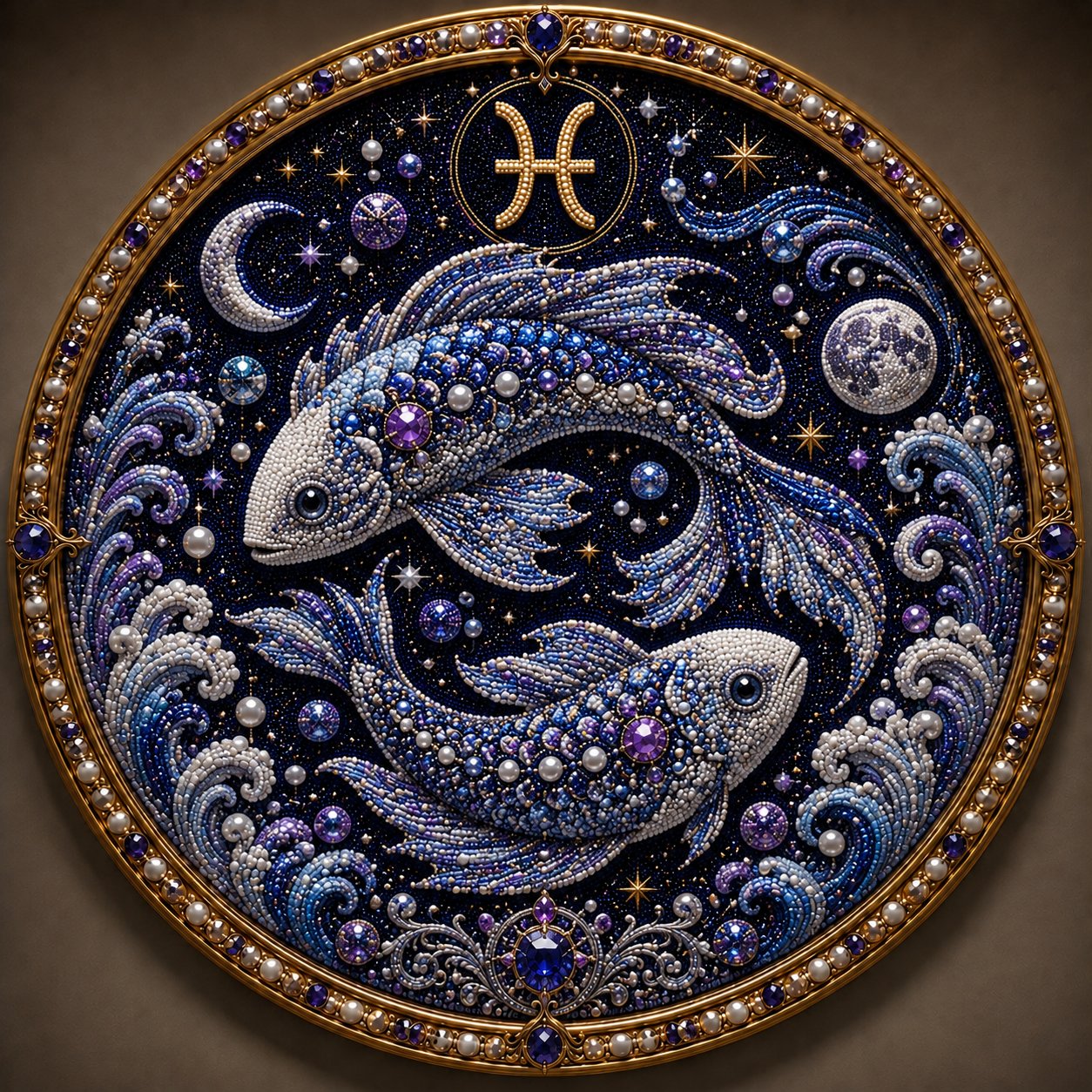🔥 Perlekunstsæt med de 12 stjernetegn ♈🌙
