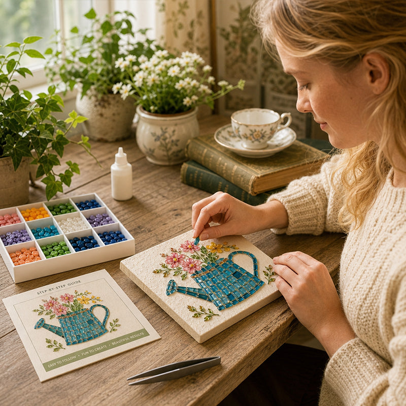 Mosaik-sæt med vandkande