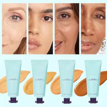 🔥Sidste dag køb 1 få 1 gratis!🎁All-in-one fugtighedscreme, concealer og dækning 💧✨ Let og vandfast