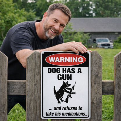 »Vagthund« – et humoristisk advarselsskilt 🐶 — Giv dine naboer noget at snakke om