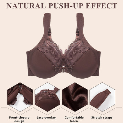 Lace Push-Up Front Clasp Bra - 💕Comfort & Lift — Confidence Starts Here💕
