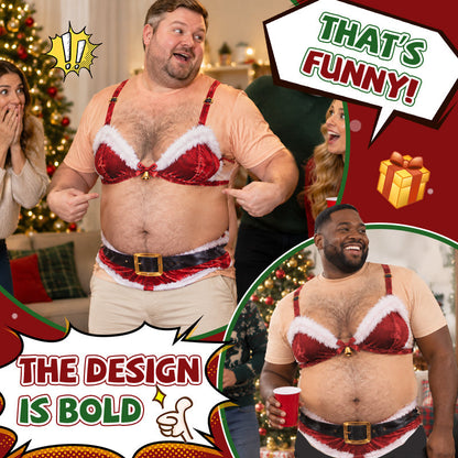 Funny Christmas Santa Shirt – Hilarious Ugly Christmas Sweater for Men