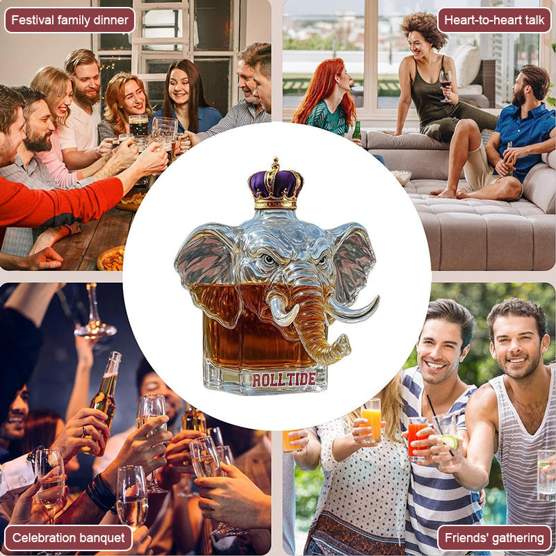 University of Alabama Crown Royal Whiskey-flaske