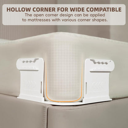 Fastgørelse af sengelinned