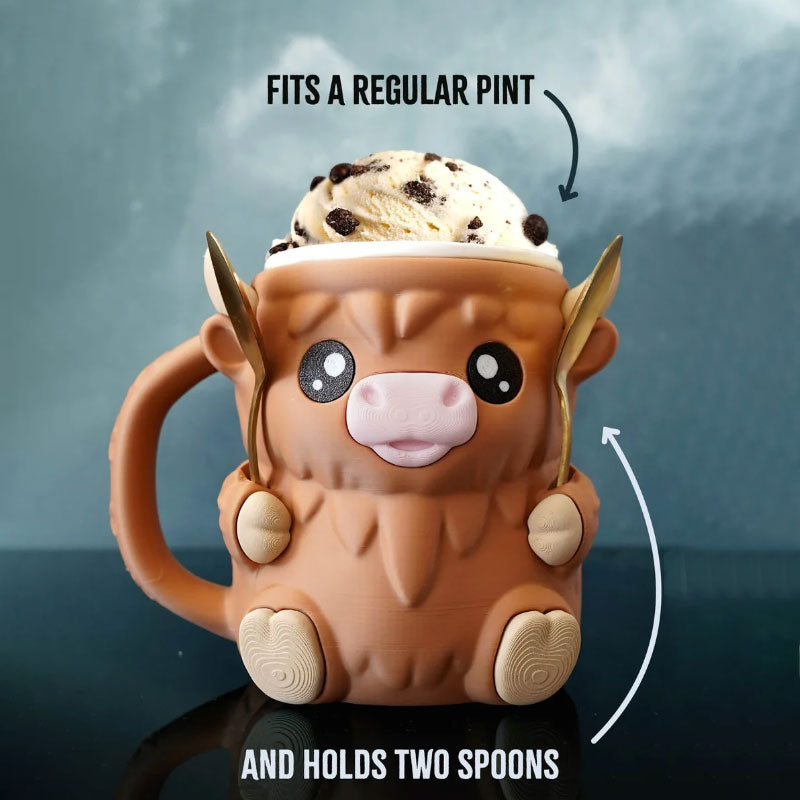 Ferdinand Highland Cow isbægerholder