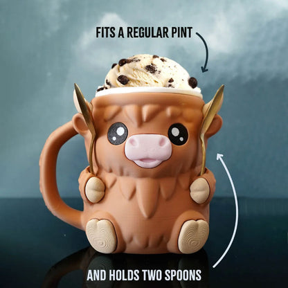 Ferdinand Highland Cow isbægerholder
