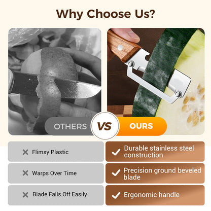 🥕 KØB 2, FÅ 1 GRATIS! 🔥 Multifunktionel grøntsagsskræller til køkkenet – blad i rustfrit stål, ergonomisk håndtag og perfekt til frugt og grøntsager ✨