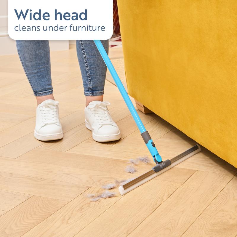 🧼SIDSTE DAGS TILBUD: 💥Køb 1, få 1 gratis – kun 159 kr🔥🔥Minky Flexi Edge Sweeper: Rengøring af alle overflader – gulve, tæpper og vinduer