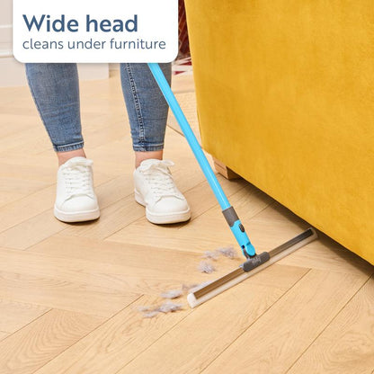 🧼SIDSTE DAGS TILBUD: 💥Køb 1, få 1 gratis – kun 159 kr🔥🔥Minky Flexi Edge Sweeper: Rengøring af alle overflader – gulve, tæpper og vinduer