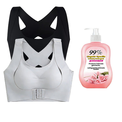 🎉SIDSTE DAGS UDSALG -70 % RABAT⚡Frontlukning, krydsede stropper, trådløs bh til god holdnin