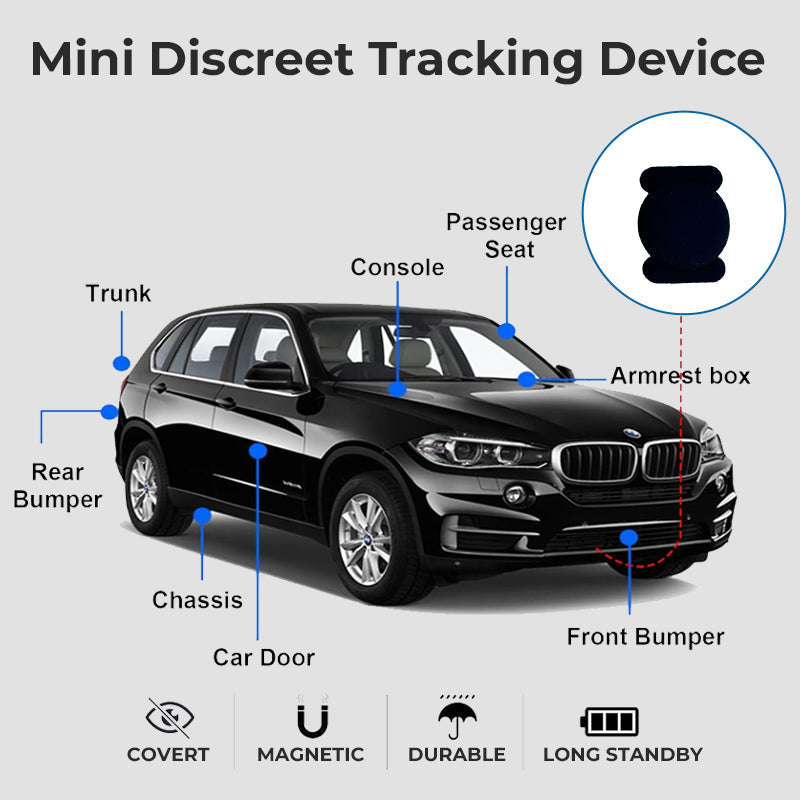 GPS-tracker med vejrbestandigt magnetisk kabine