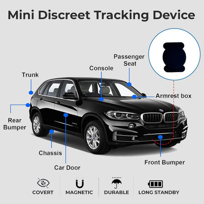 GPS-tracker med vejrbestandigt magnetisk kabine