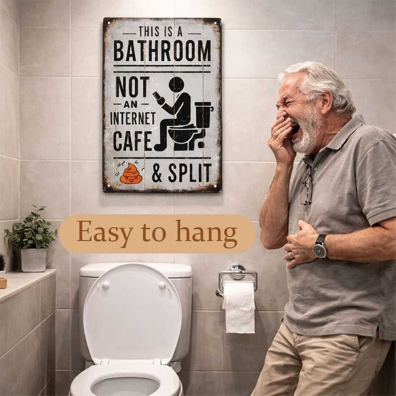 🚽 Dette er et badeværelse, ikke et internetcaf
