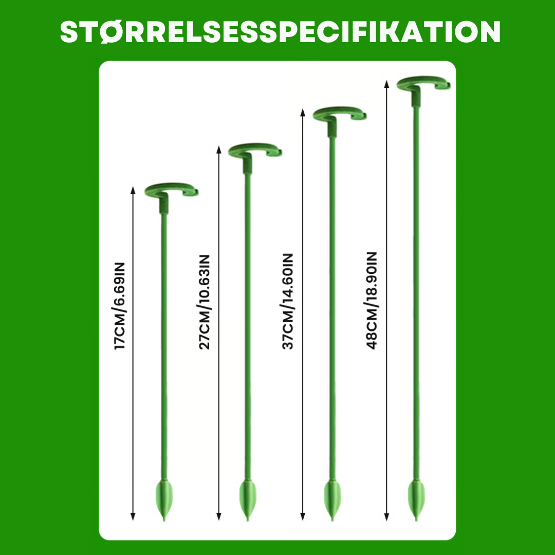 PlantGuard™ - 10 stk. Holdbare Plante Støttebeslag