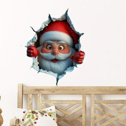 🎄3D Wall-Breaking Santa Claus Sticker