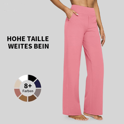 🎁 Sidste dag 49% rabat 🔥 Løstsiddende højtaljede bukser til business casual og yogabukse