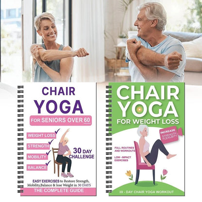 Den komplette guide til stoleyoga for personer over 60: mere end 40 enkle øvelser med let modstand, der hjælper med at genvinde styrke, smidighed og balance samt tabe sig