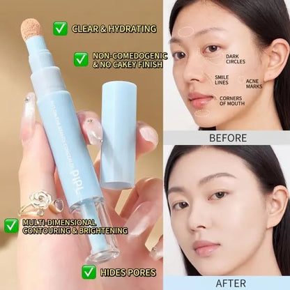 🖋️✨Køb 1, få 1 gratis!! 💙 Concealer med dobbelt effekt: foundation og øjenconcealer — 24 timers holdbar makeup👁️
