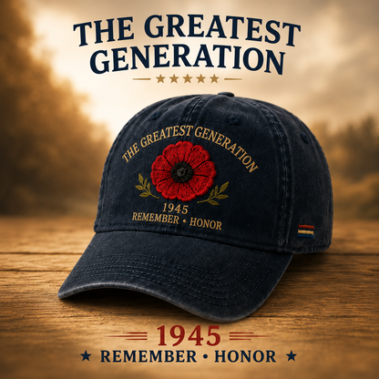 🎖️🌺 En generations arv — 1945-mindesmærke-valmuehue