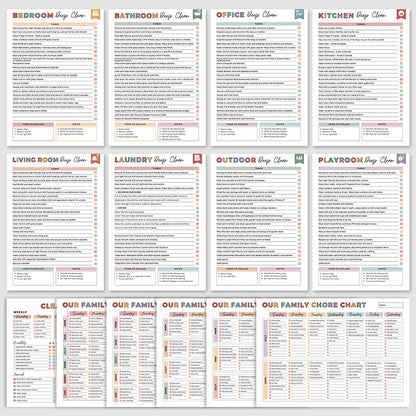 🔥🔥ADHD-værktøjskasse til rengøring og oprydning — Husholdningsplanlægge