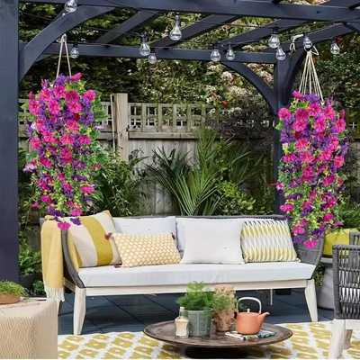 Perfekt havedekoration - 🌺 Simulation Eucalyptus Petunia Vine
