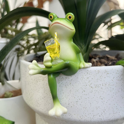 Kletternde Froschdekorationen/Climbing frog decorations
