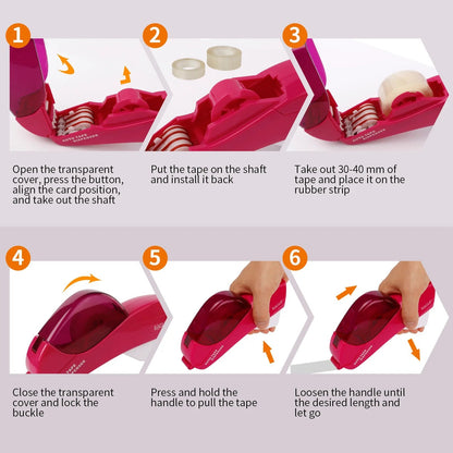 ✂️📦 Automatisk tape-dispenser – Pak ind med én hånd!