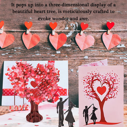 💌Premium 3D Pop-Up romantisk jubilæums- og valentinskor