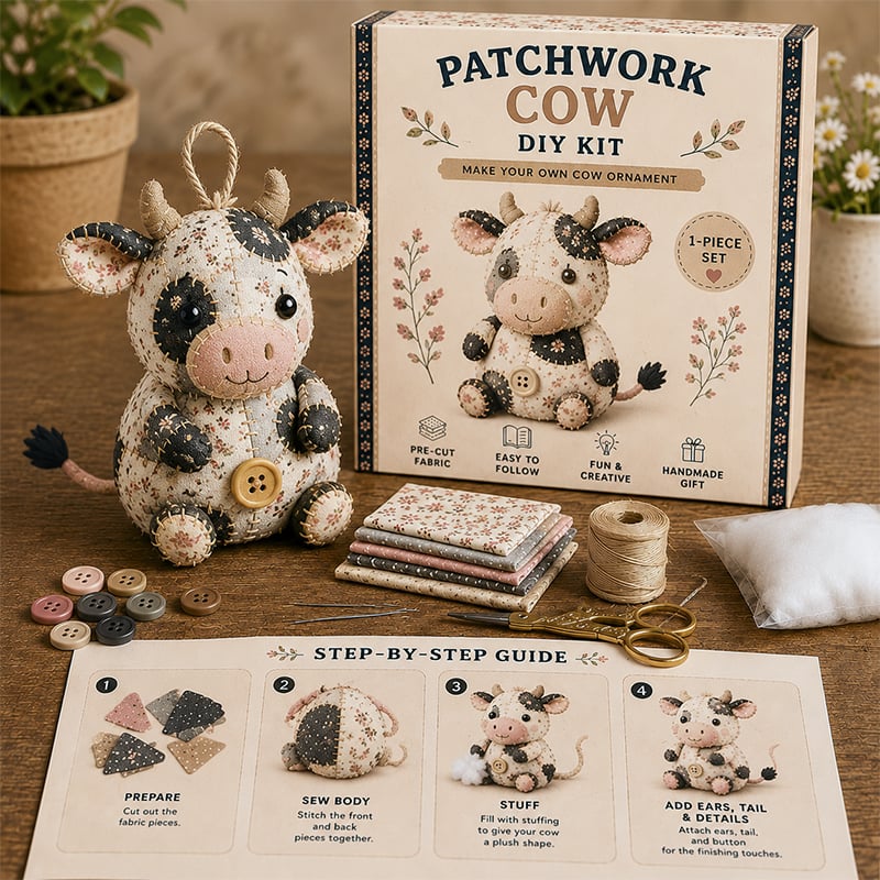 🧵DIY-sæt til patchwork-dyr – Lav dine egne søde dyr