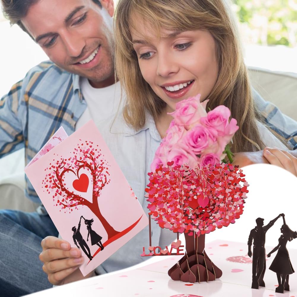 💌Premium 3D Pop-Up romantisk jubilæums- og valentinskor