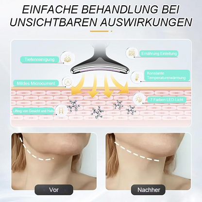 EMS RED LIGHT THERAPY FACE NECK LIFT WRINKLE REMOVER ÅTNA MASSAGER