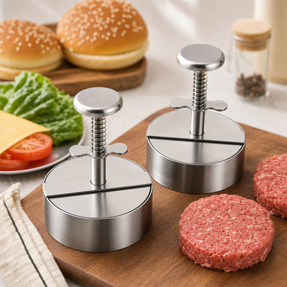 🍔 Burgerpresse i rustfrit stål | Lav perfekte, jævne burgere på en nem måde