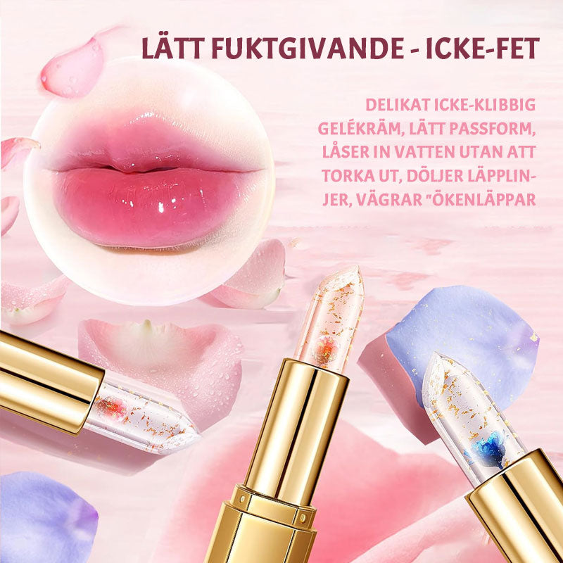 🌸Farveskiftende læbestift med geléblomst💋