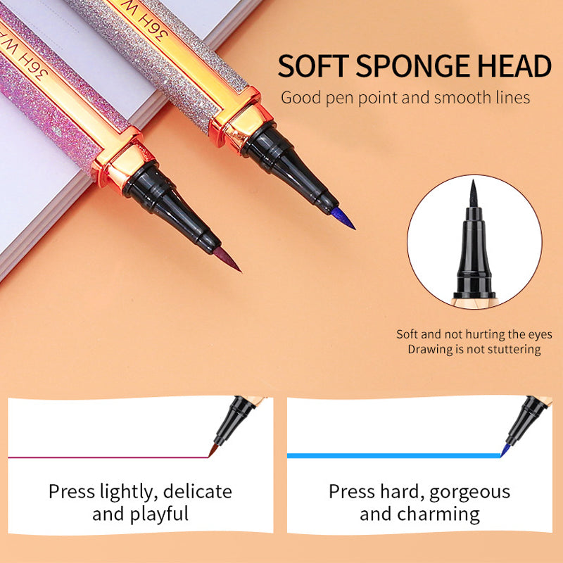 Farvet vandfast eyeliner